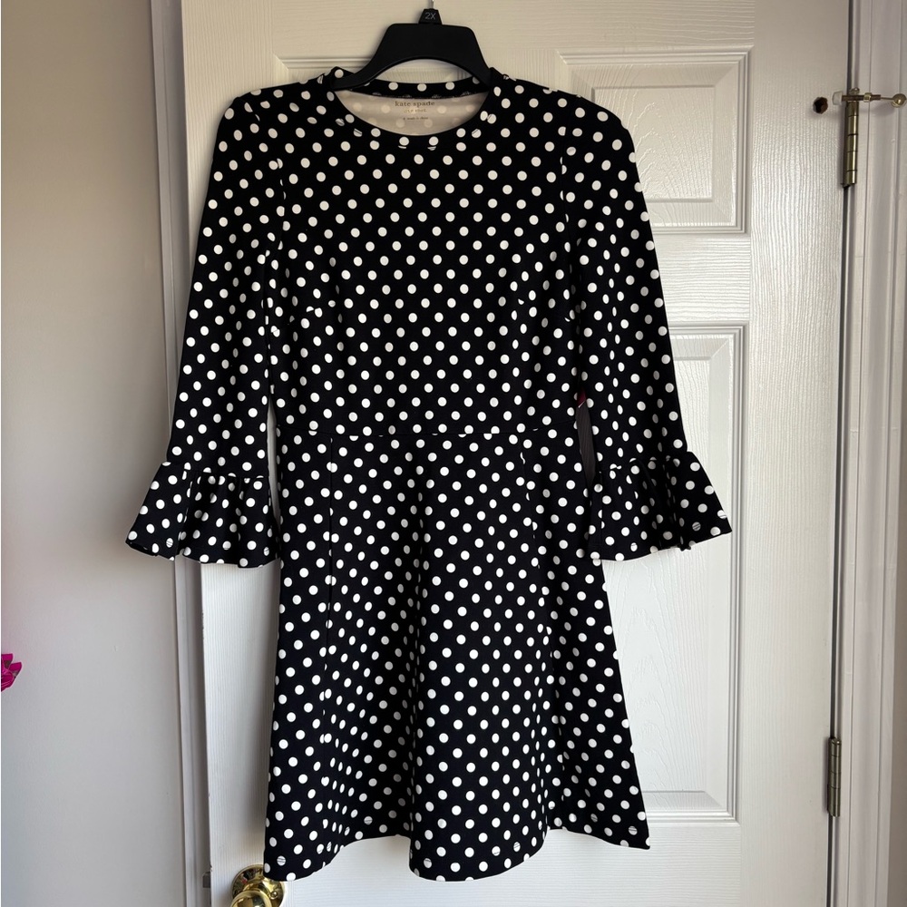 Kate Spade Black and White Polka Dot Dress